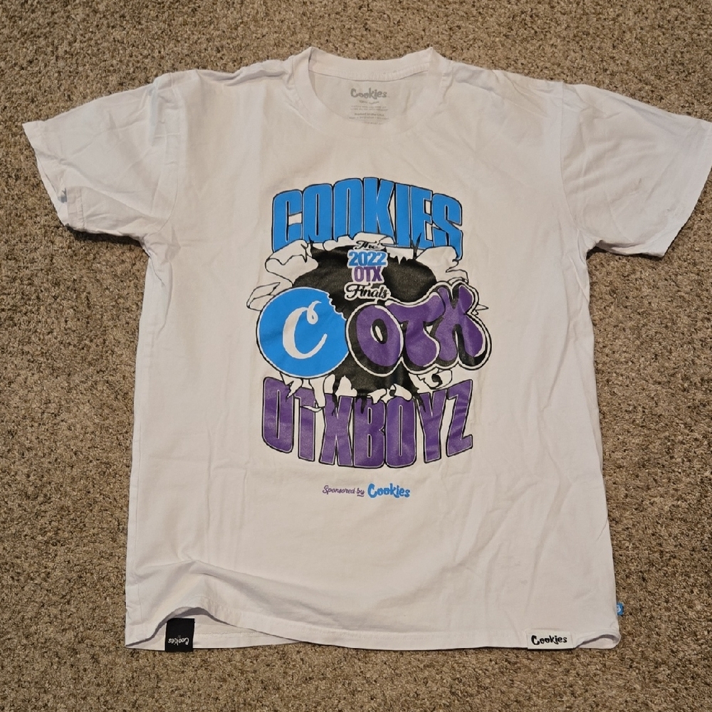 Cookies White Graphic Tee - Short Sleeve